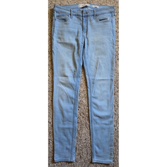 Hollister Denim - MINT! Hollister Women's 7R 30x28 Low Rise Super Skinny Light Wash